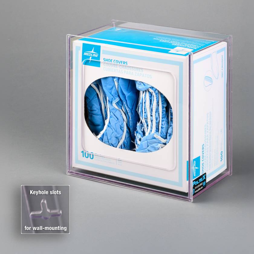 Poltex SHOECOV1-W Shoe Cover Box Holder, 1 Box Capacity - Wall Mount (Shoe Covers and Boxes are Not Included)