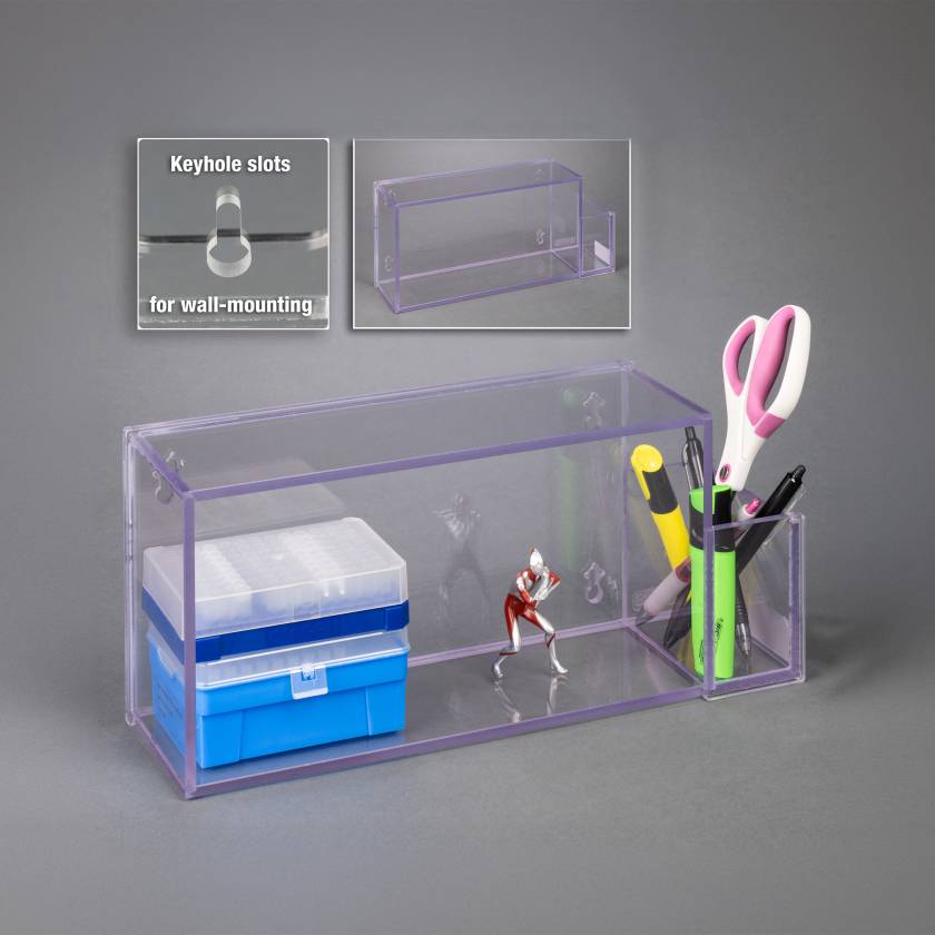 Poltex SIMPSHF-W Simple Shelf with Pen Holder - Wall Mount (Supplies are Not Included)