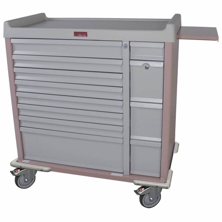 Harloff SL294BOX Standard Line 294 Unit-Dose Box Medication Cart with Key Locks