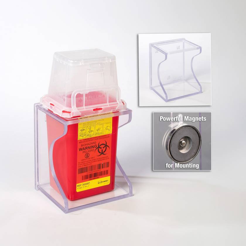 Poltex SMSHARP-M Small Sharps Container Holder (Supplies are Not Included)