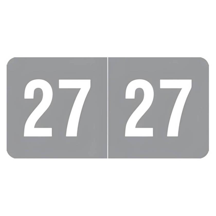 Arden Label SMYM-27-S4 Smead Compatible SMYM Series 2027 Year Labels - Size 1/2" H x 1" W