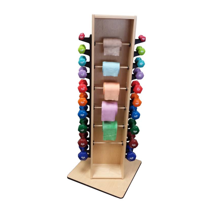 Pivotal Health Solutions SR-004-50LM Stor-Edge™ Multi-Purpose Cart with Band Dispensers - Maple Laminate (Weight Kit is Sold Separately)