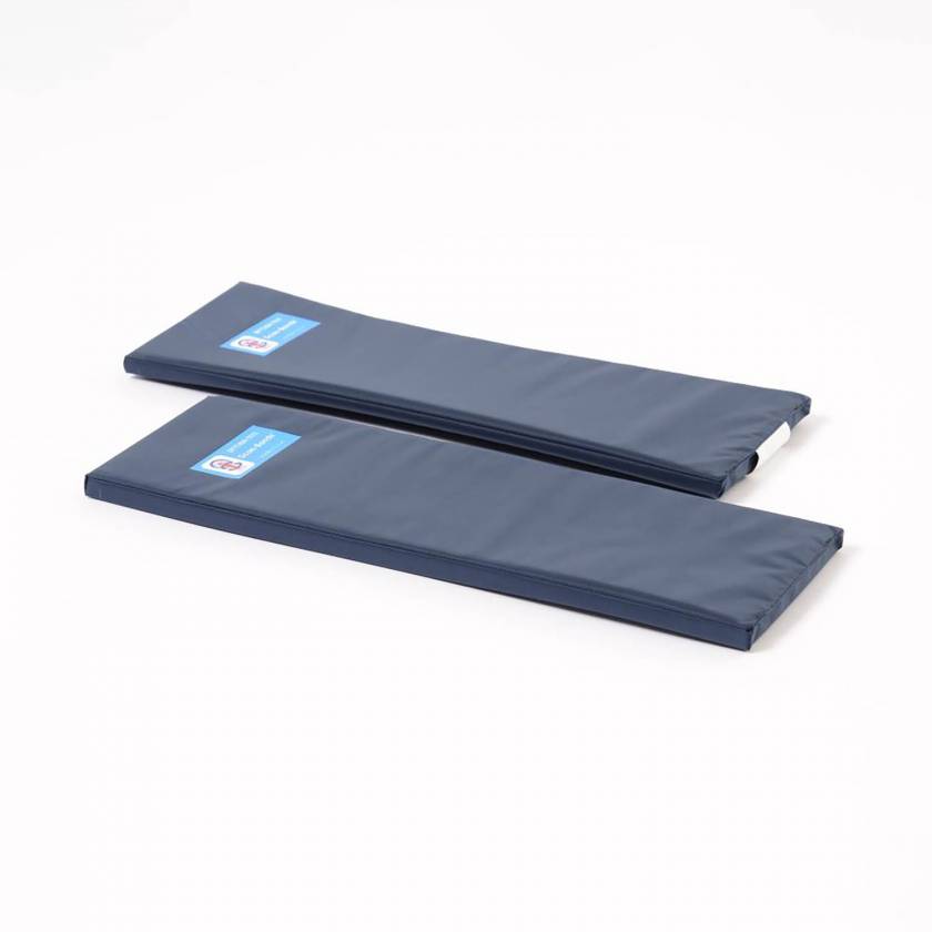 Columbus Healthcare SSTP-186.6-FB MRI Safe Thermal Barrier Pad Set with 4 Way Stretch Medium Blue Cover - 18" L x 6" W x 0.625" H