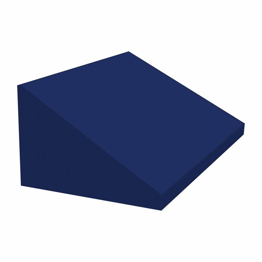 Columbus Healthcare SSW-262412-DM 90 Degree Cardiac Wedge with 4 Way Stretch Medium Blue Cover - 24" W x 26" L x 12" H