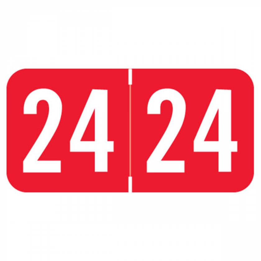 Arden Label STYM-24-T4 2024 Year Labels - Sav-Tyme Compatible - Size 3/4" H x 1 1/2" W