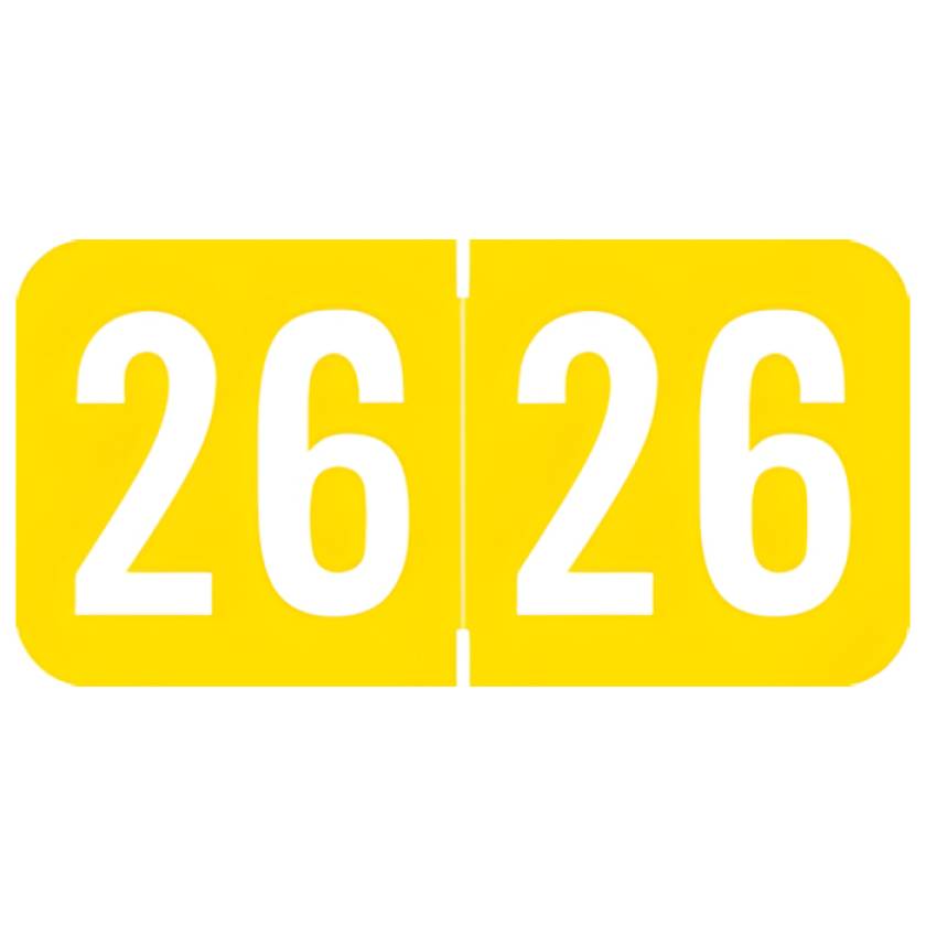Arden Label STYM-26-T4 Sav-Tyme Compatible STYM Series 2026 Year Labels - Size 3/4" H x 1 1/2" W