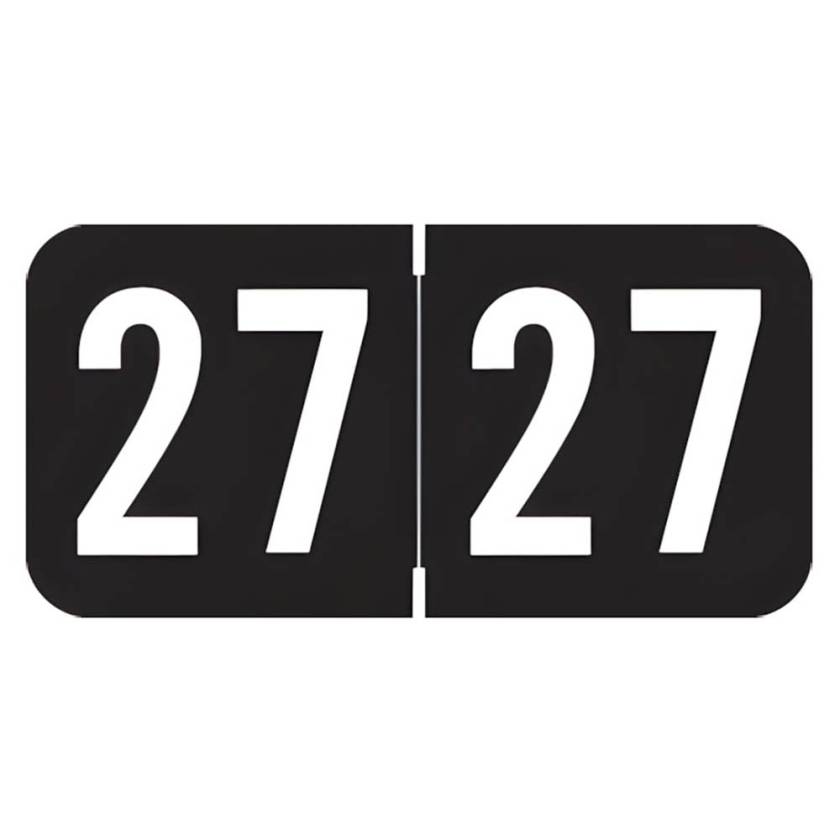 Arden Label STYM-27-T4 Sav-Tyme Compatible STYM Series 2027 Year Labels - Size 3/4" H x 1 1/2" W