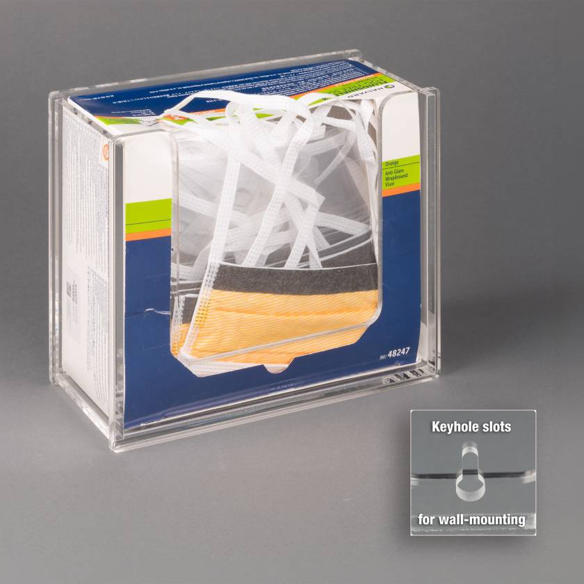Poltex SURGMSK-W Surgical Shield Mask Box Holder, Wall Mount (Supplies are Not Included)