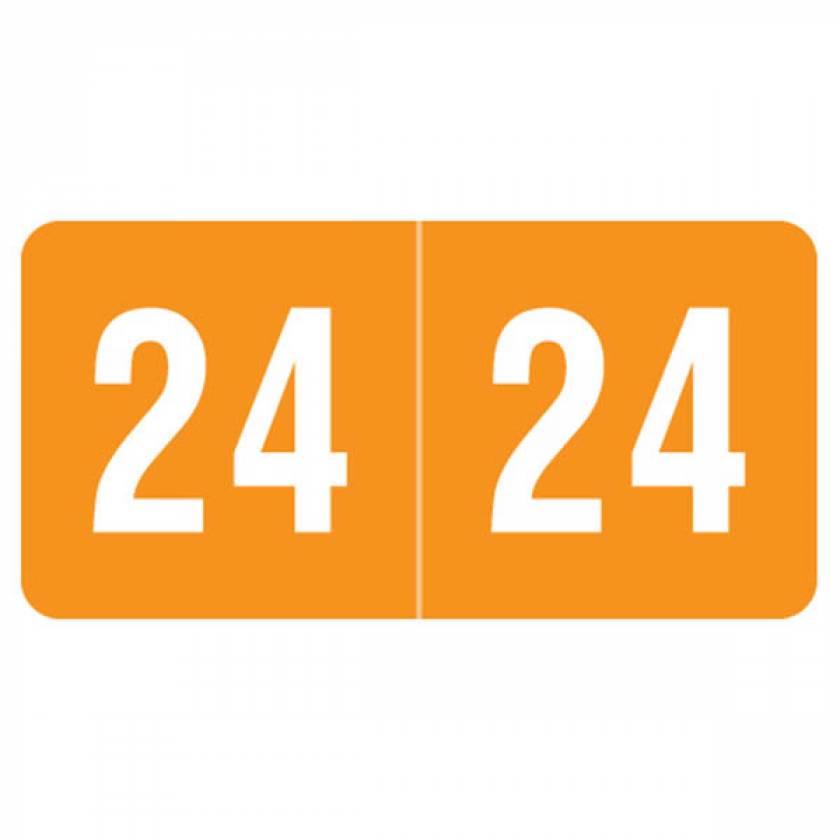 Arden Label SYPK-24 2024 Year Labels - Smead ETS Compatible SYPK Series - Size 1/2" H x 1" W