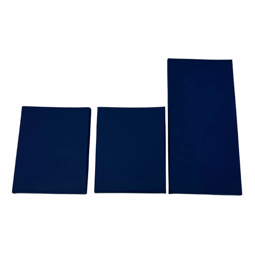 Columbus Healthcare T-1SNM1780-DMAS Replacement Scan-Support Table Pad 3-Piece Set for GE Optima 450 Table - 4 Way Stretch Medium Blue with Anti-Skid Bottom