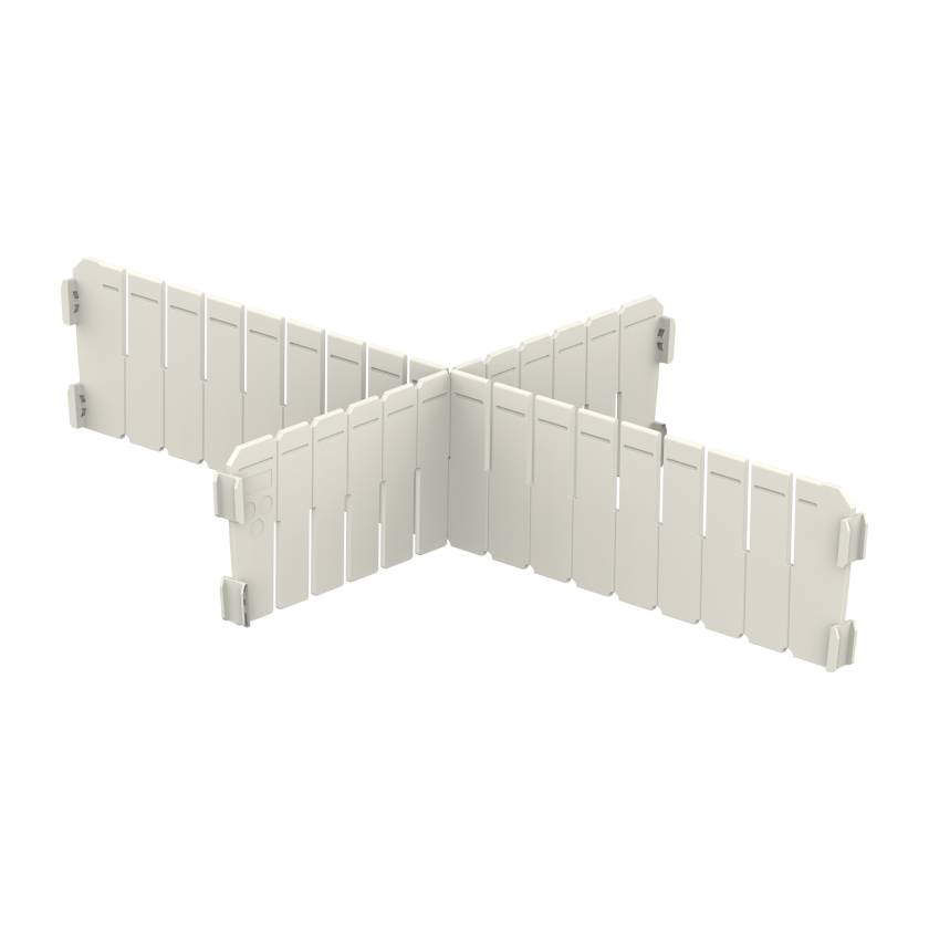 Pegasus T10D-1/4 ABS 1/4 Divider Set for 4" Trays