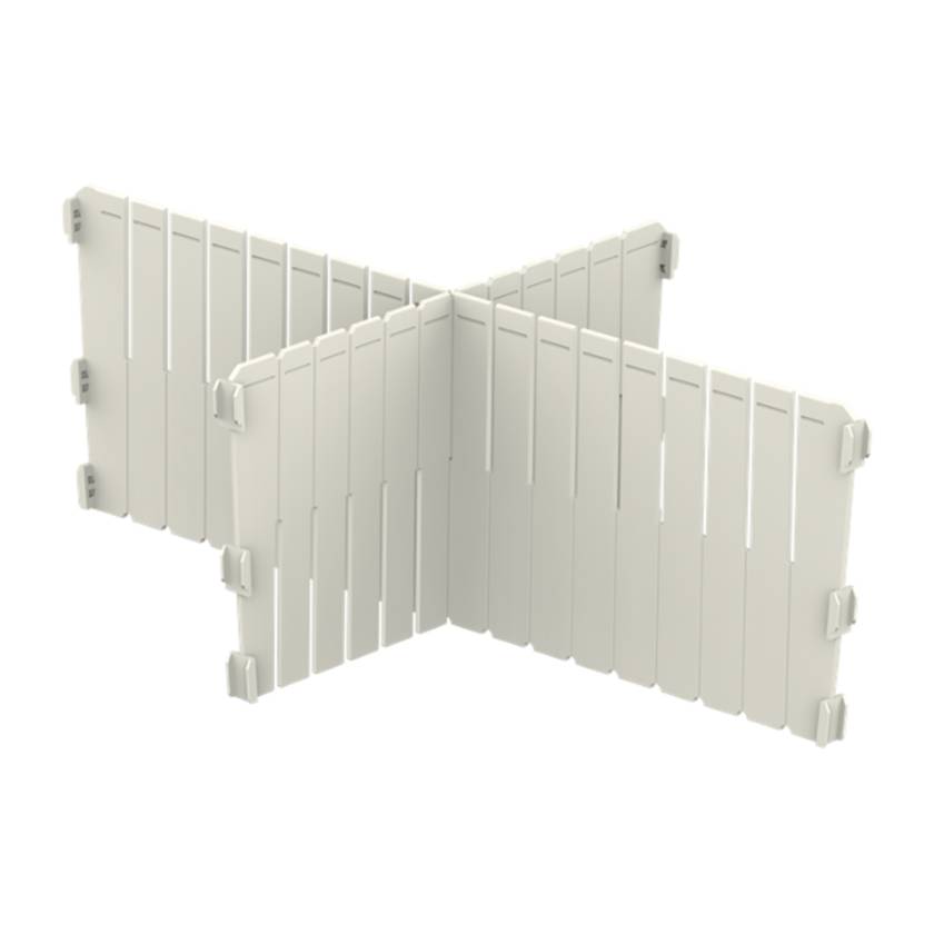 Pegasus T20D-1/4 ABS 1/4 Divider Set for 8" Trays