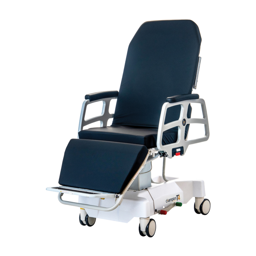 Champion Healthcare T4 Procedure Stretcher Chair with Seat Tilt (The Image Shown May Include Features, Accessories, or Fabrics that do not Come Standard on Base Model)