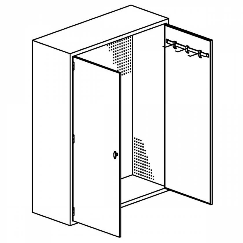 BuiltIn Table Accessories with Pegboard Interior by Blickman