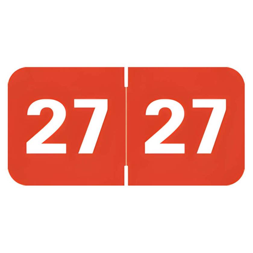 Arden Label TAYM-27-T4 Tabbies 70200 Compatible TAYM Series 2027 Year Labels - Size 3/4" H x 1 1/2" W