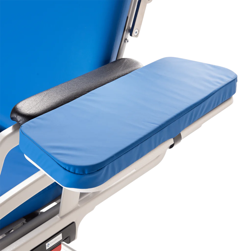 Champion Healthcare TMA165-15 Side Table with Cushion for T4 and T5 Procedure Stretcher Chair