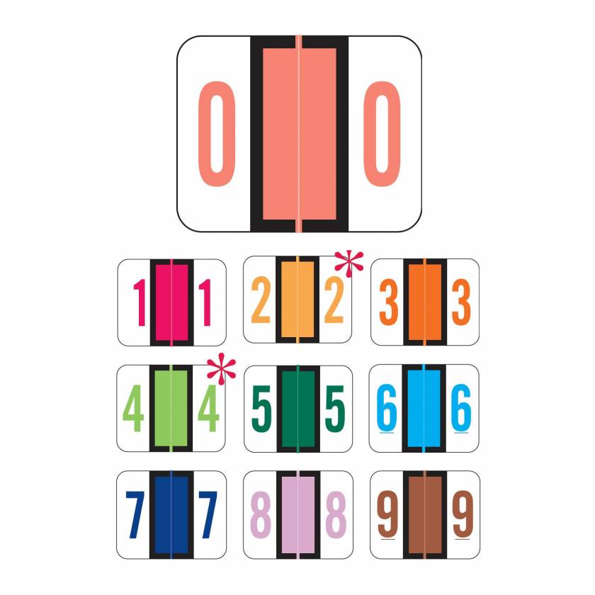 Amazon.com : Smead BCCR and BCCRN Bar Style Color Coded