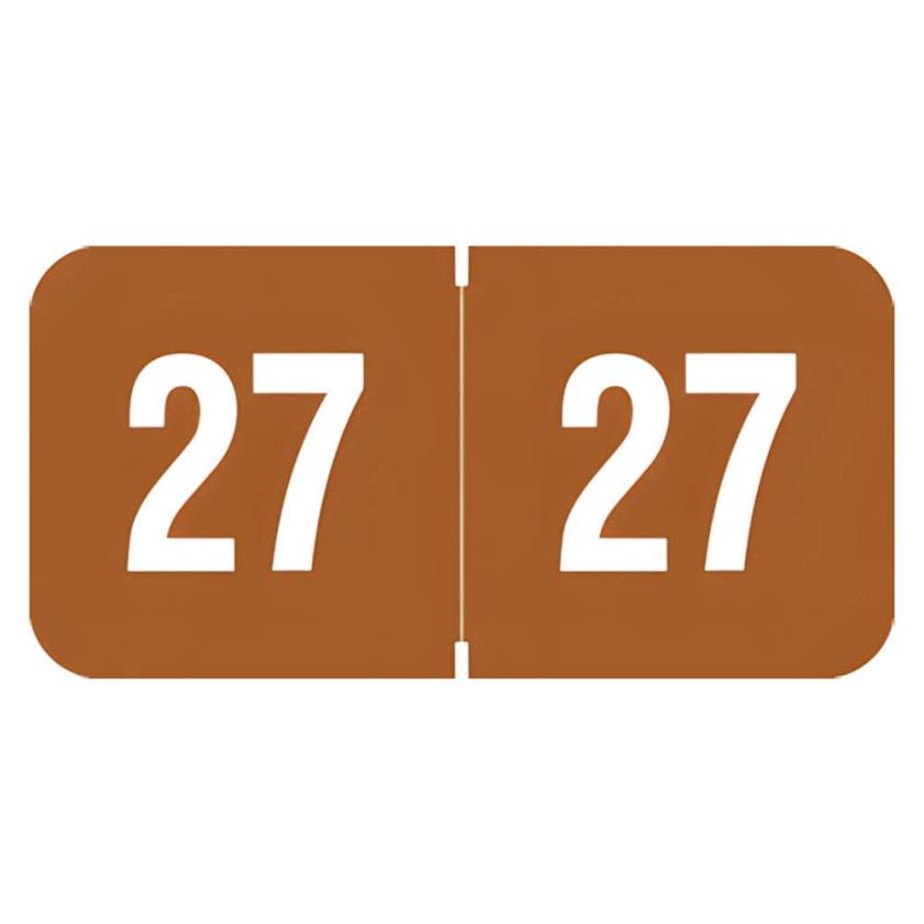 Arden Label TRYM-27-T4 Traco Compatible TRYM Series 2027 Year Labels - Size 3/4" H x 1 1/2" W