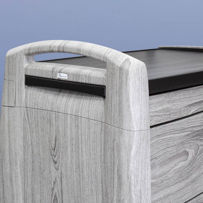 Capsa Avalo PCS Woodblend Punch Card Medication Cart