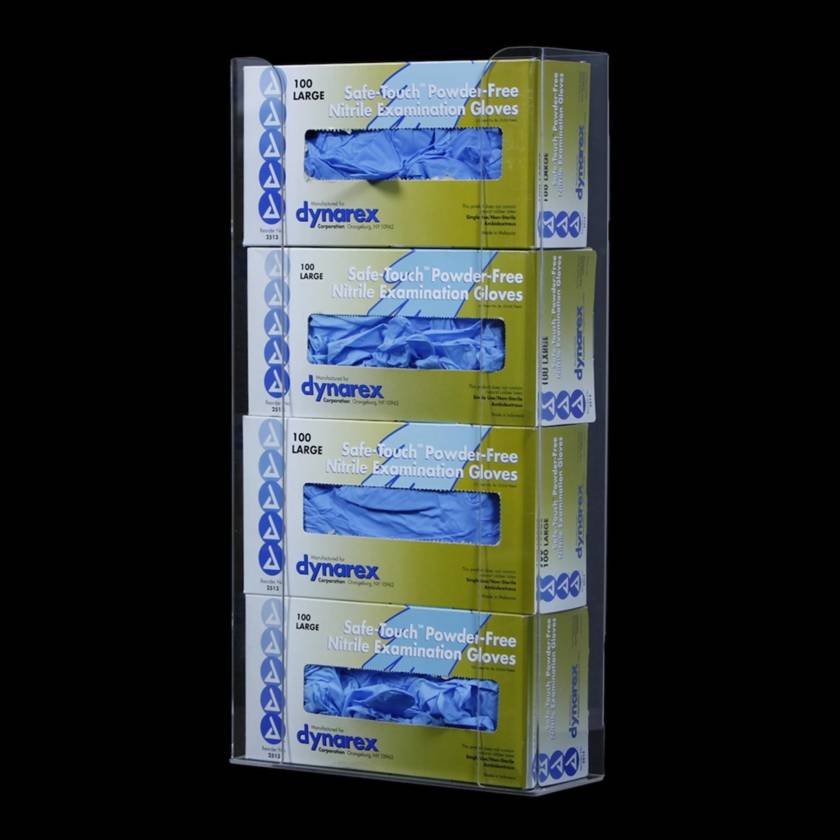 Acrylic Four Glove Box Holder UM4529