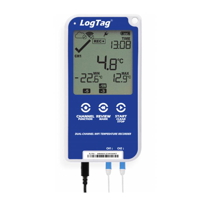 Thermco UTRED30WIFI-SP WiFi Data Logger with Smart Probe, LCD Display