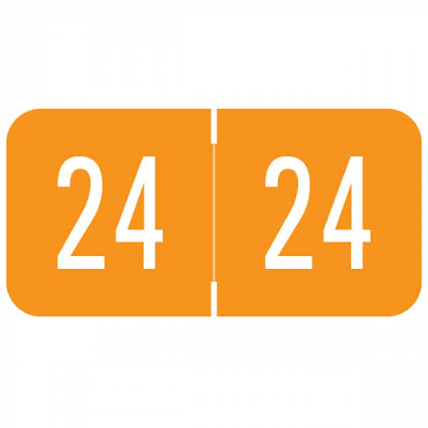 2024 Year Labels - VRE / GBS Compatible - Size 3/4" H x 1 1/2" W