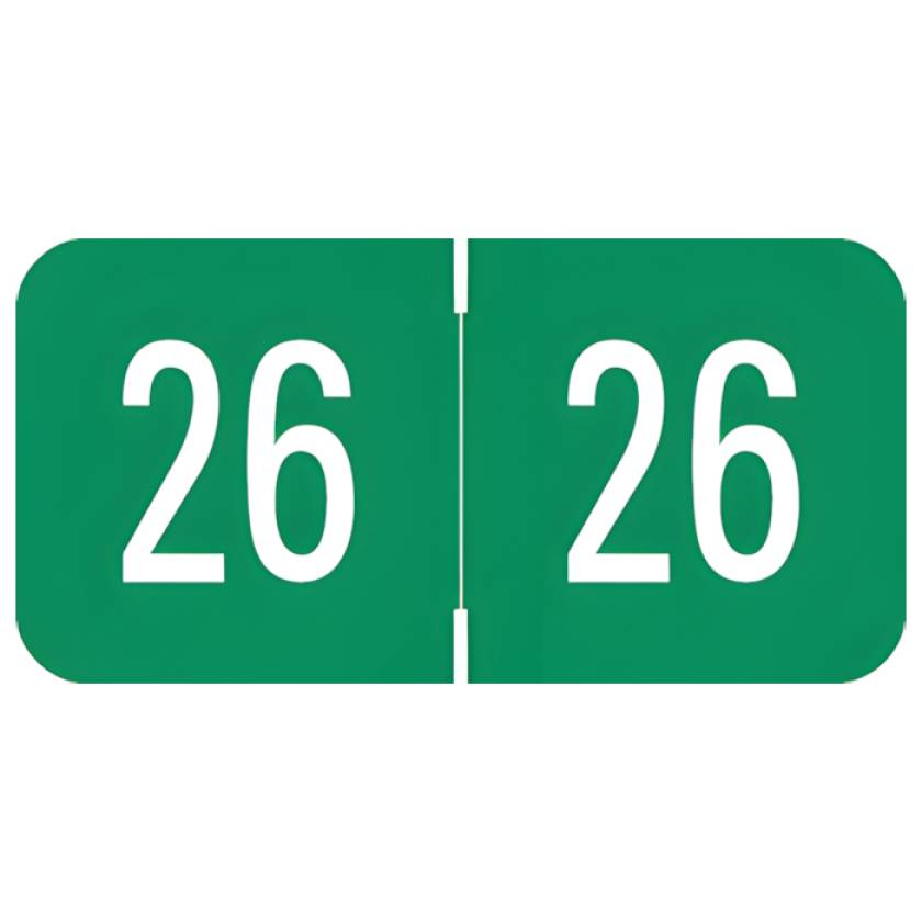 Arden Label VRYM-26-T4 VRE / GBS Compatible VRYM Series 2026 Year Labels - Size 3/4" H x 1 1/2" W