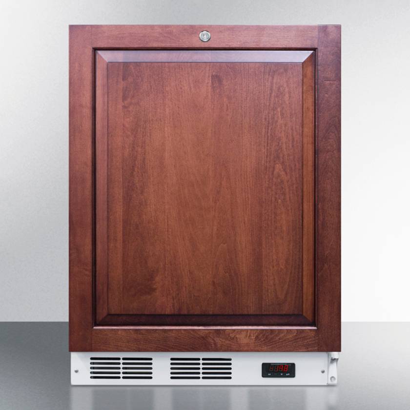 Accucold VT65MLBIIFADA ADA Height Built-In All-Freezer with 3 Glass Drawers, Right Handle Panel-Ready Door (Panel Not Included), 3.5 Cubic Feet - Front View (Custom Panel is not Included)