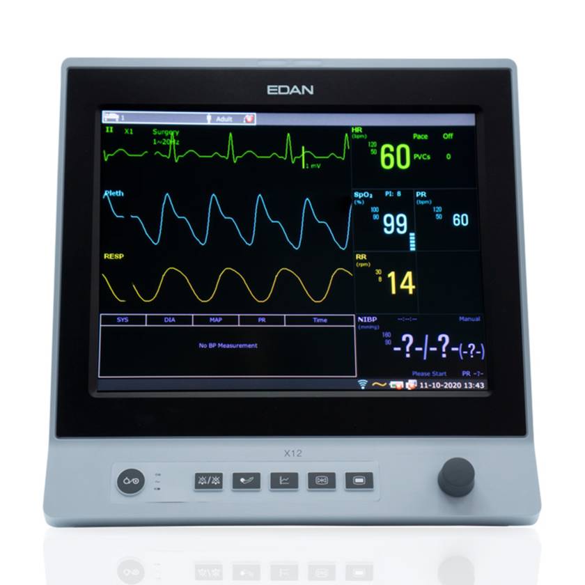 Edan X12 Patient Monitor with 12" Touch Screen and WiFi