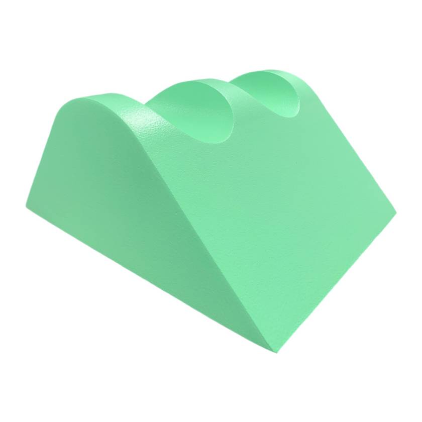 Techno-Aide YMCP-MR MR Safe Coated Large Leg Rest Sponge with Knee Cutouts, Stealth - 24" L x 18" W x 10" H