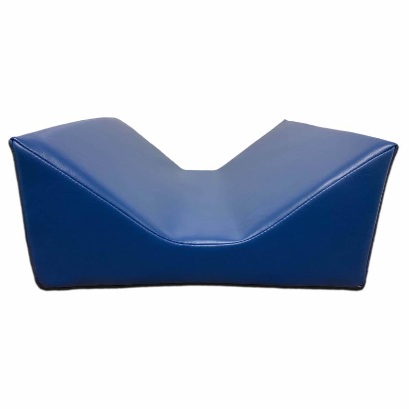 YVAM - Vinyl Covered Flat Bottom V-Trough / AP & PA Adult Head Holder Sponge - 15"L x 14"W x 6.75"H