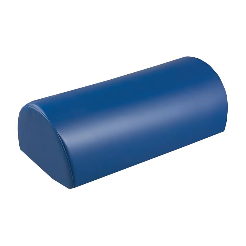 Techno-Aide YVFB-MR MR Safe Vinyl Covered Semi-Cylinder Bolster Sponge - 18" L x 8" W x 6" H