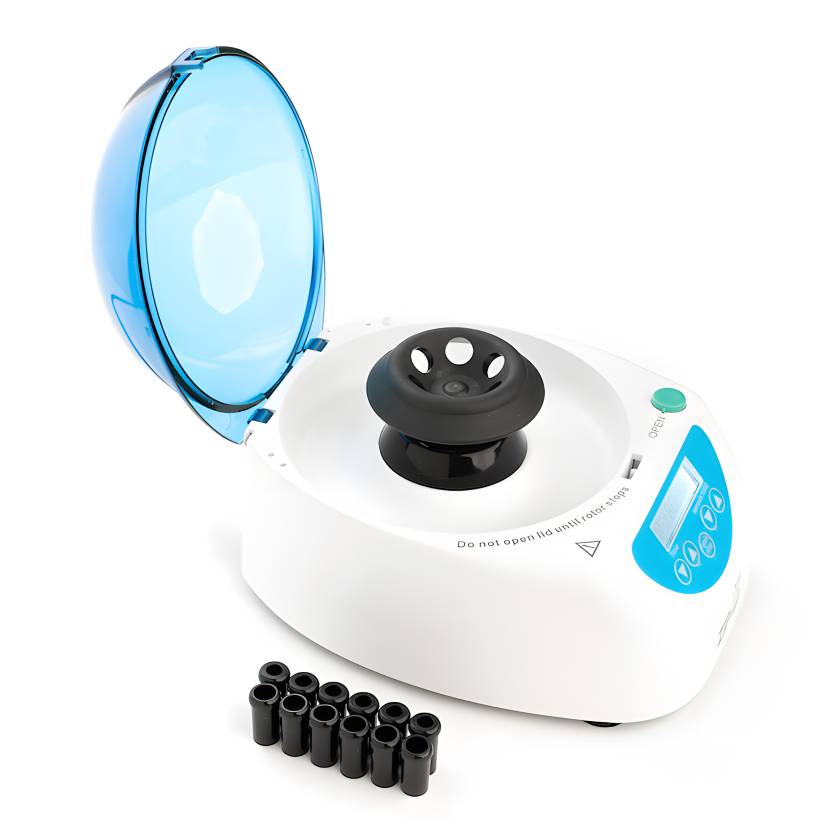 LW Scientific ZCC-06AD-02T3 ZipCombo Centrifuge, With 6-Place Microtube Rotor - Including Adapter Sleeves for 0.2 mL to 0.5 mL and 0.6 mL to 1.5 mL Microtubes