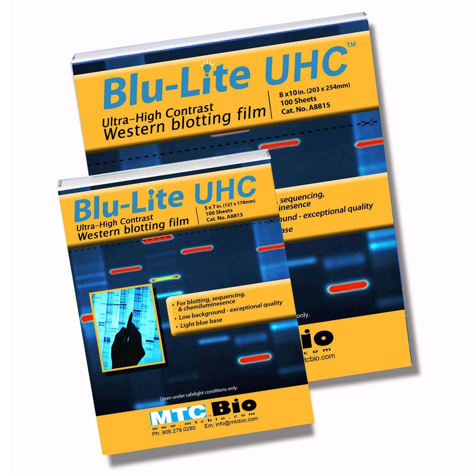 MTC Bio A8813 A8815 BluLite UHC Autoradiography Film