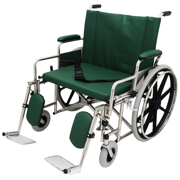 26"W Bariatric Wheelchair Detachable Elevating Legrests