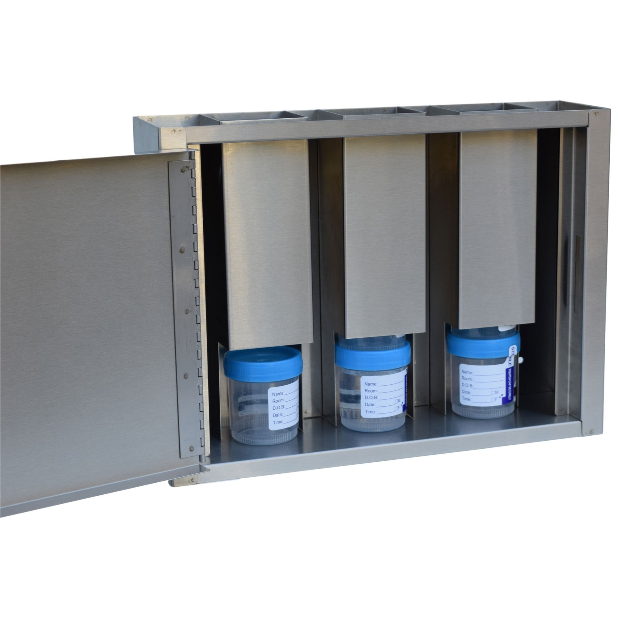 OmniMed 181790 Stainless Steel Specimen Dropbox with Key Lock