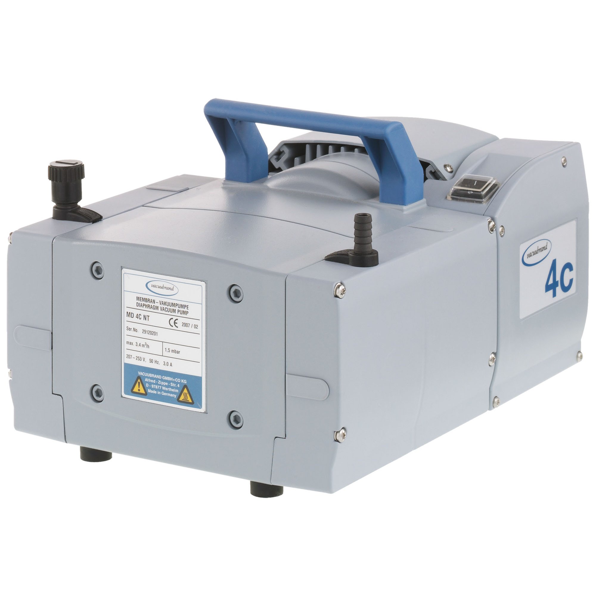 BrandTech 20736403 MD4C NT Dry Chemistry Diaphragm Vacuum Pump