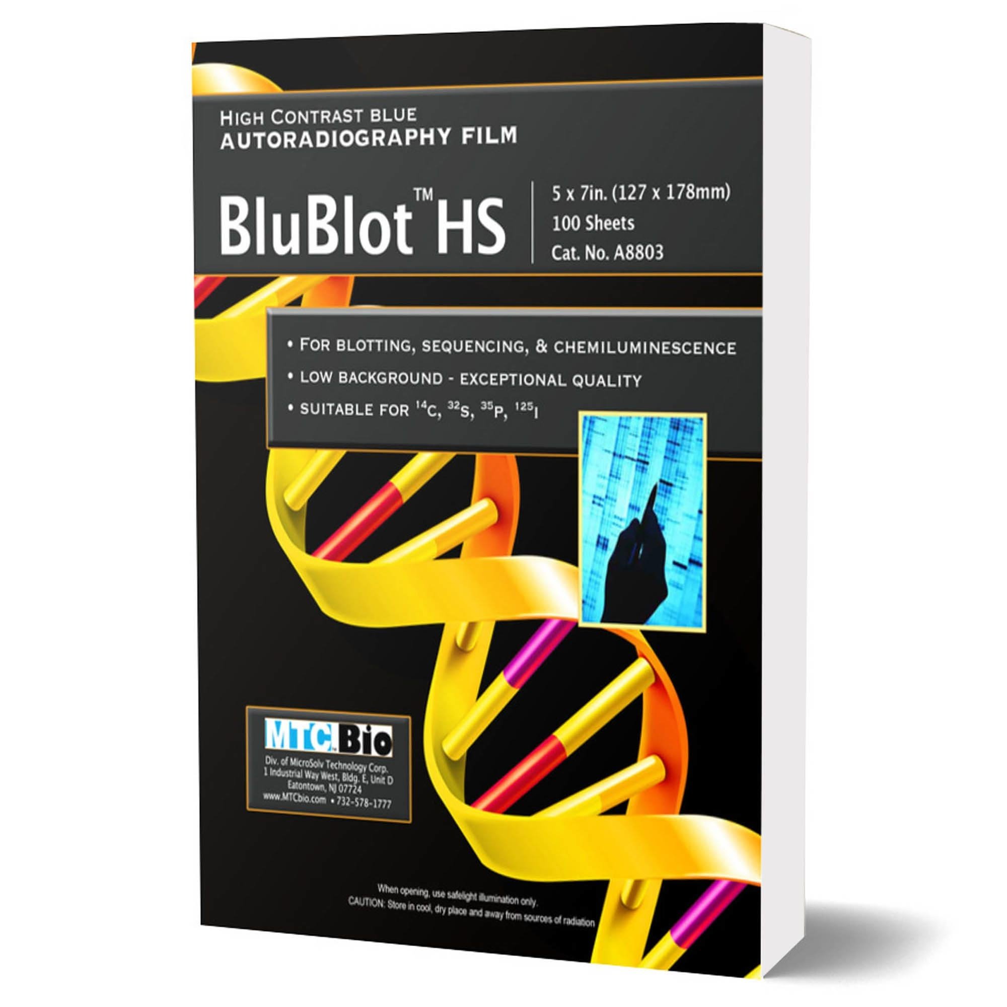MTC Bio BluBlot HS High Contrast Blue Autoradiography Film