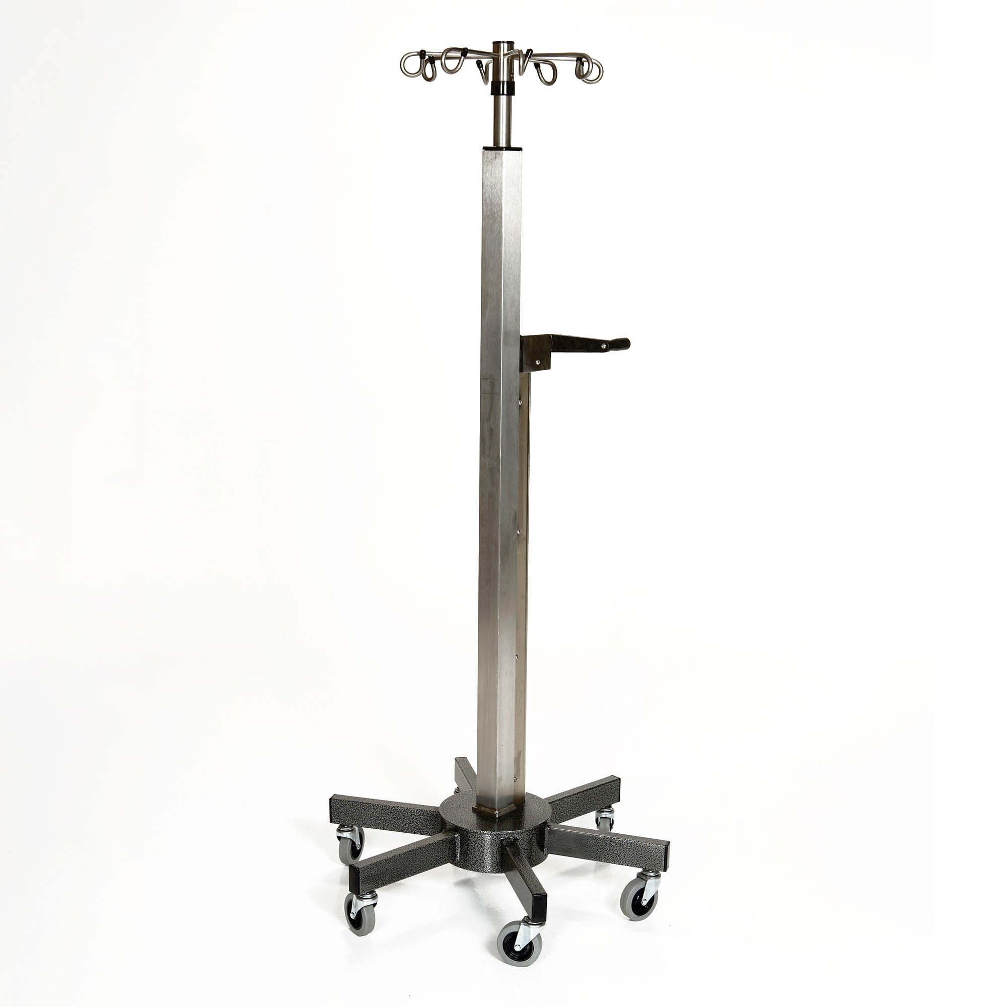 IV Pole Heavy Duty Stand with 4 Leg Base - USA Medical