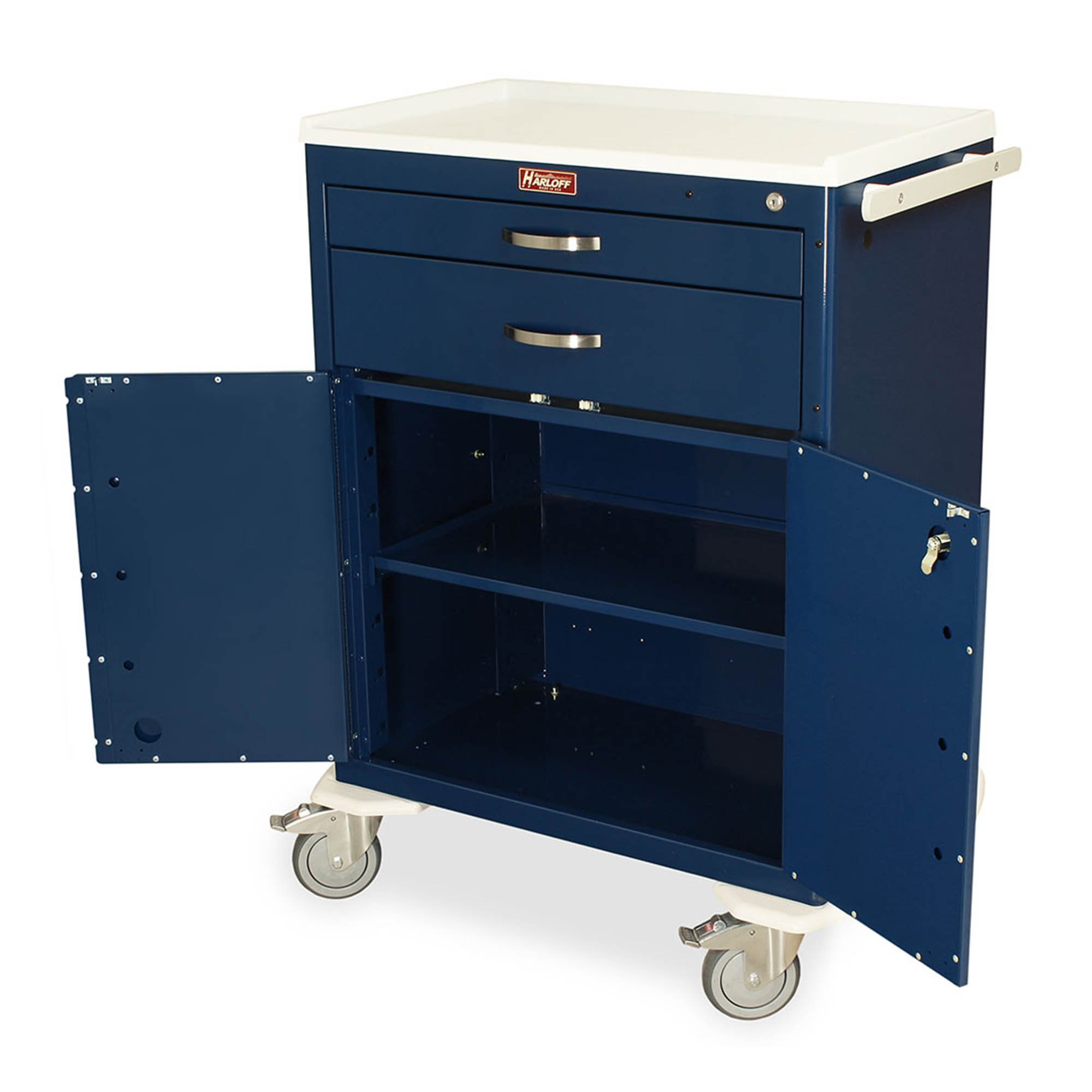 激安挑戦！！ Harloff MDS3030K02-21DR Storage Cart M-Series 2-Drawer ノベルティグッズ