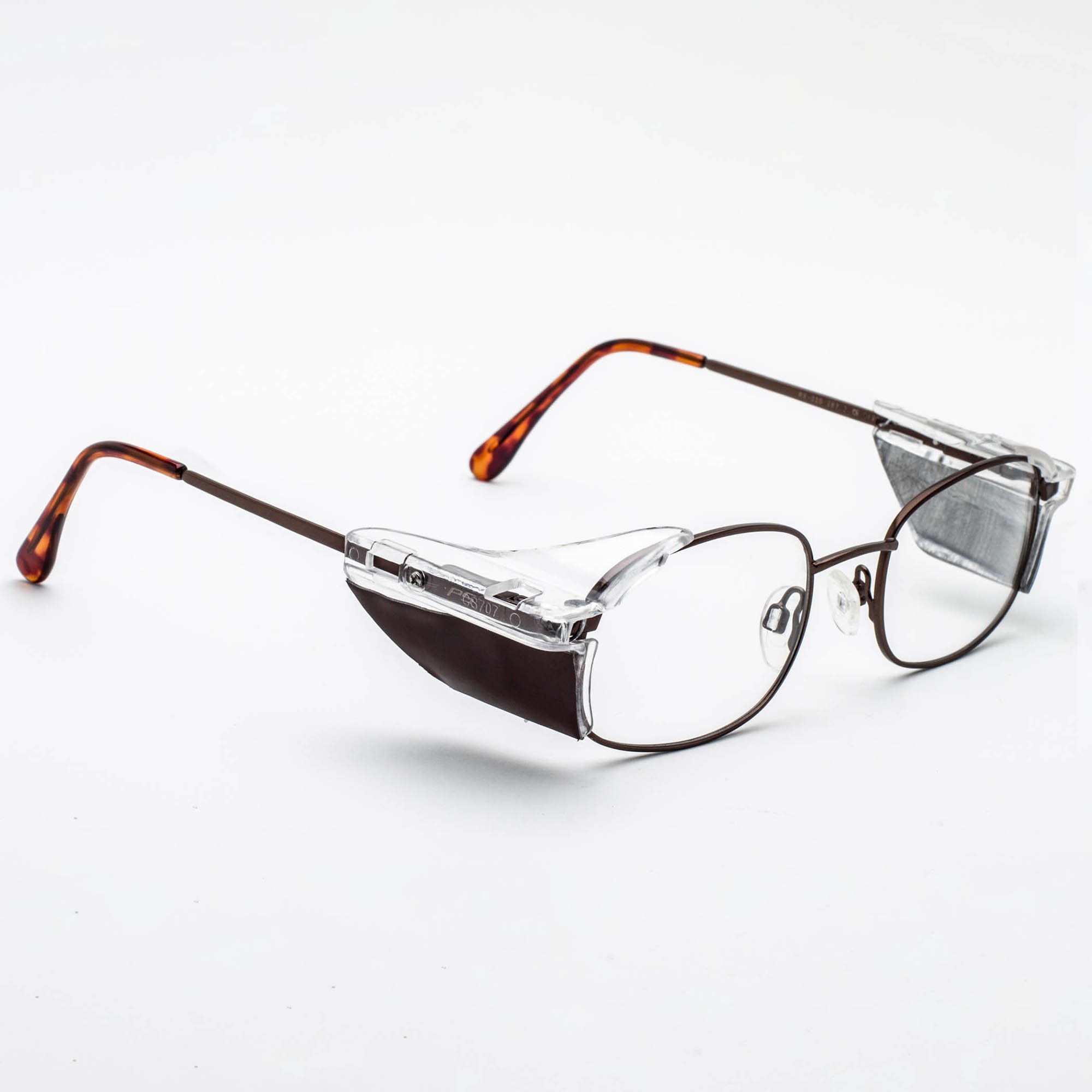 Reading glasses with side shields outlet