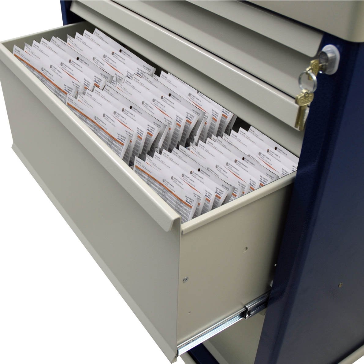 Harloff AL8W10K4DSP Aluminum DISPILL Medication Cart Key Lock