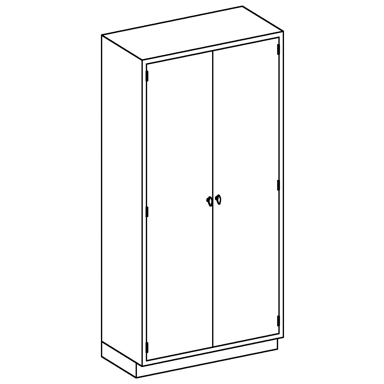 Double door online tall cabinet