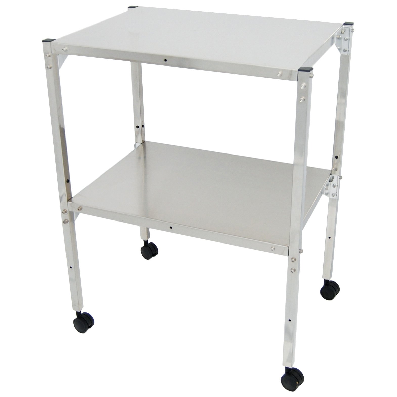 MRI Stainless Steel Utility Table with Two Shelves