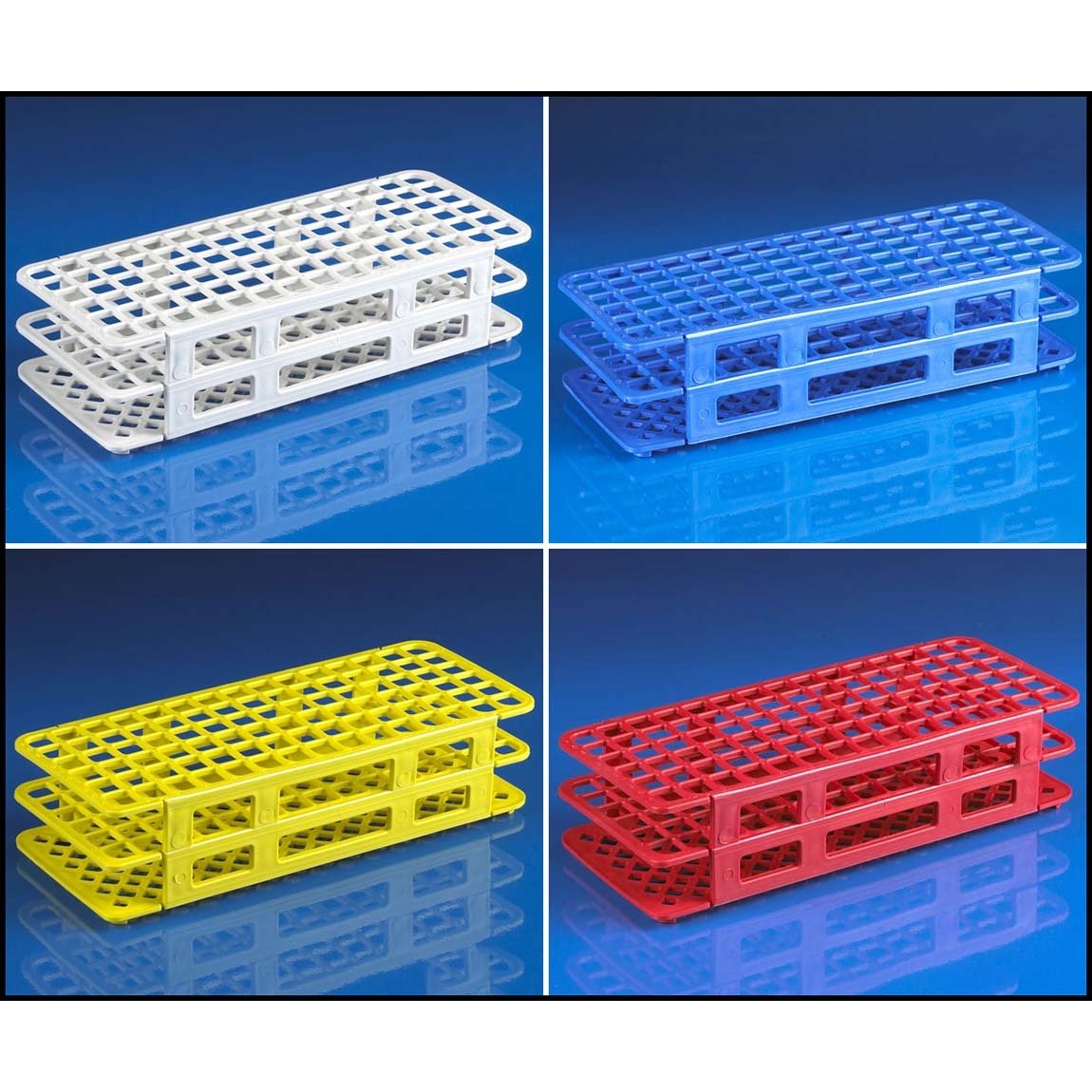 Plastic 50 Holes 13mm Centrifugal Test Tube Holder Test Tubing Rack Holder Labor