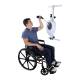 CanDo® 01-8025 Magneciser® Adjustable Vertical Shoulder Wheel Exerciser - In Use While Sitting in a Wheelchair (Wheelchair Not Included)