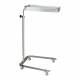 Blickman Stainless Steel Newark Single Post Mayo Stand Model 8848SS - Four Caster Base