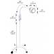 Gleamer Wide Beam Spot Floorstand Exam Light