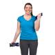 CanDo® 10-0354-2 SoftGrip® Hand Weight, Pair, 2.5 lbs, Blue - In Use