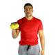 CanDo® 10-0441 Handy Grip™ Weighted Ball, 2 lbs, Yellow - In Use